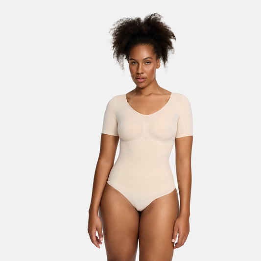 Body T-shirt modellante con slip