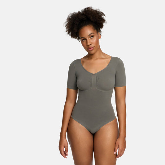 Body T-shirt sculptant avec culotte