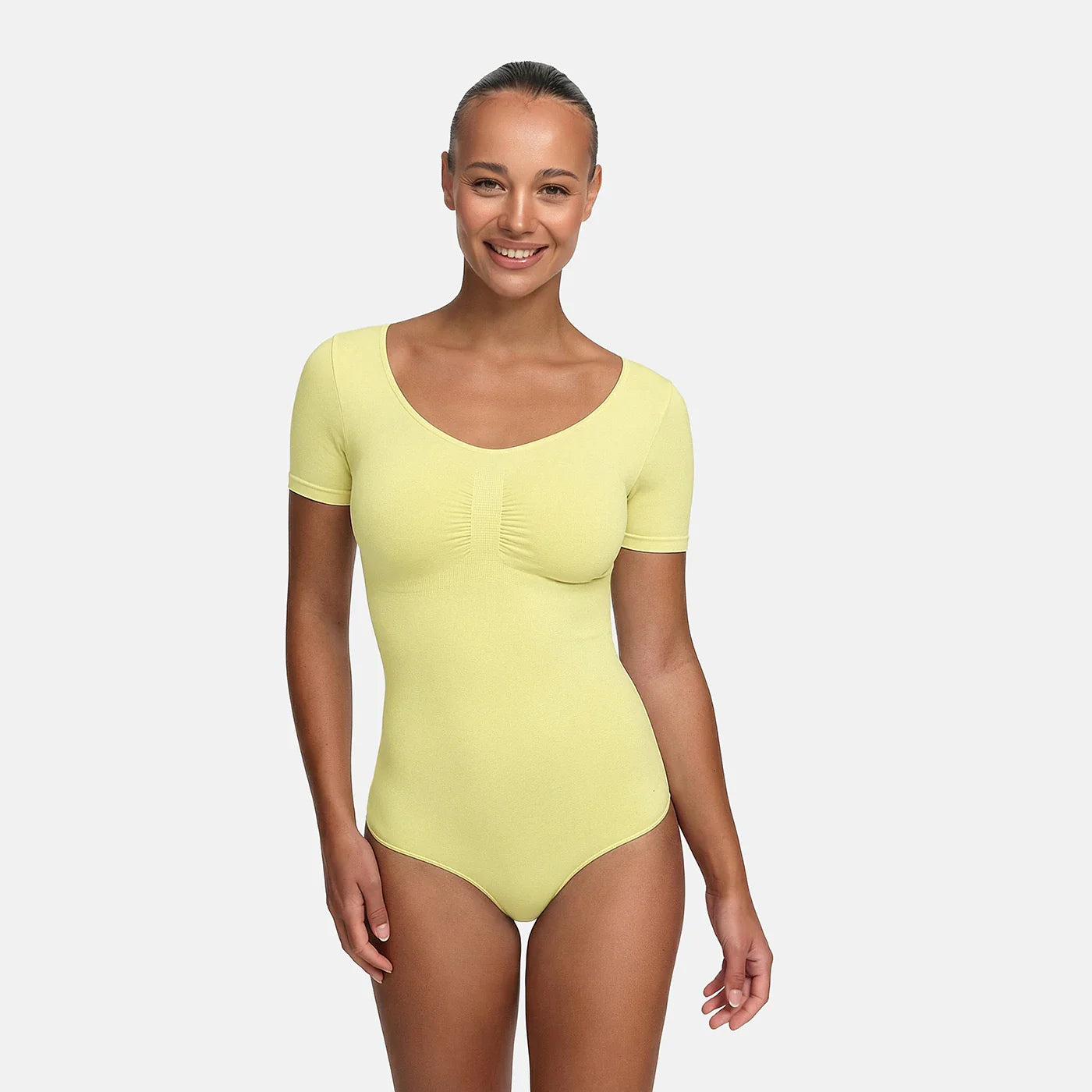 T-Shirt Bodysuit Sculpting Shapewear mit Slip