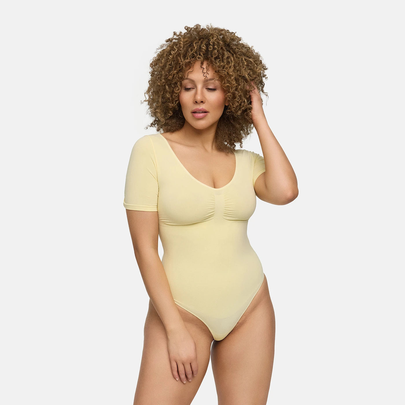 T-Shirt Bodysuit Sculpting Shapewear mit Slip