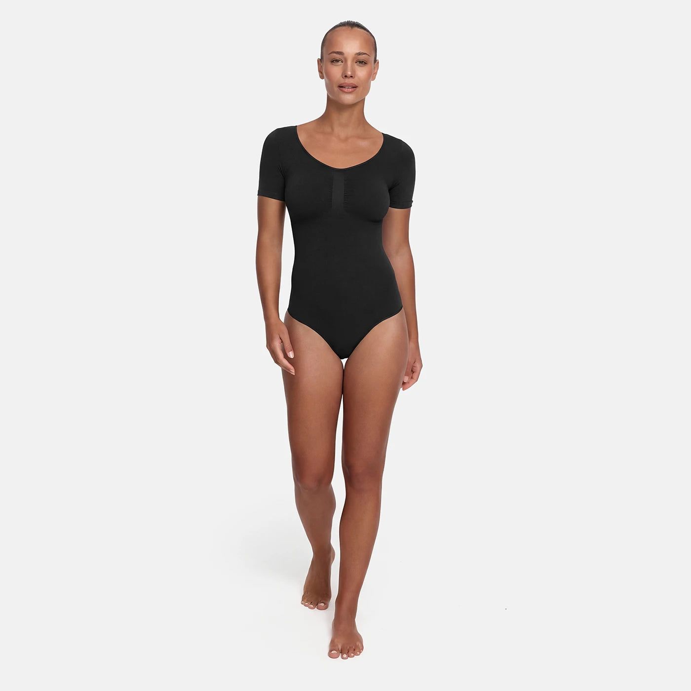 T-shirt bodysuit beeldhouwen shapewear met touw