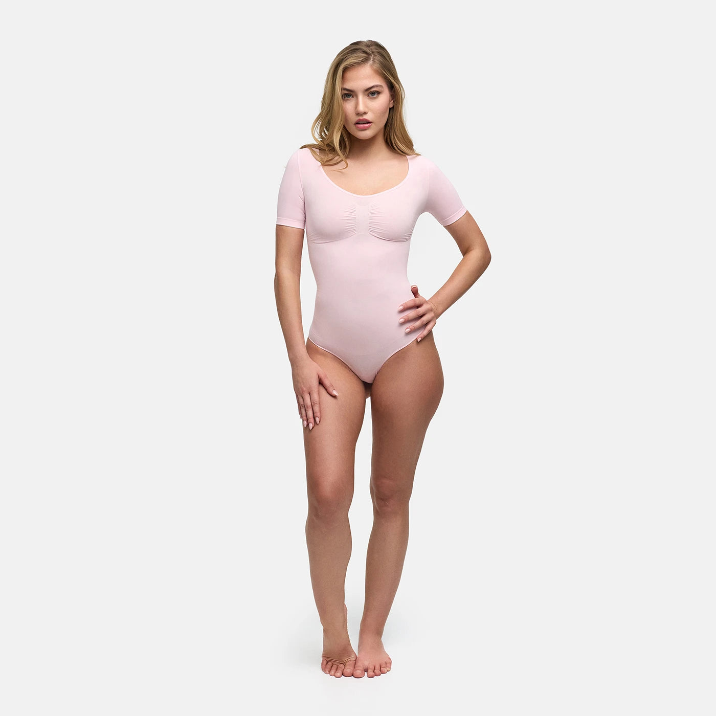 T-Shirt Bodysuit Sculpting Shapewear mit String
