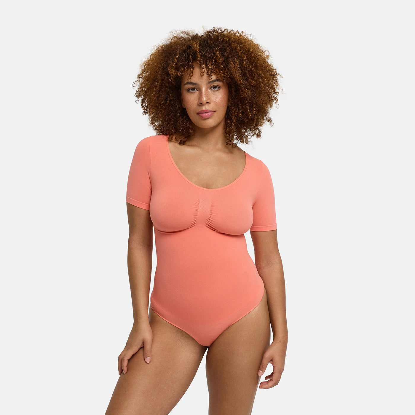 T-shirt bodysuit sculpting shapewear met string