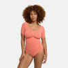 T-Shirt Bodysuit Sculpting Shapewear mit String - Flash Sale