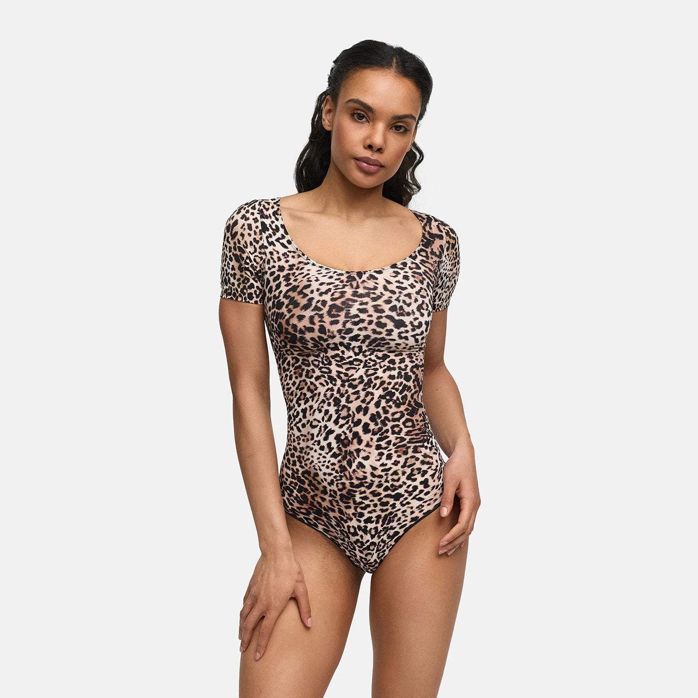 T-Shirt Bodysuit Sculpting Shapewear mit String - Flash Sale