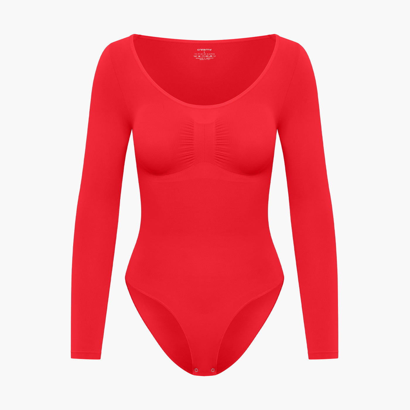 Slip Detaylı Şekillendirici Uzun Kollu Body Shapewear