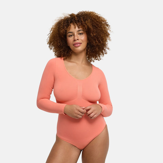 Body sculptant gainant à manches longues avec culotte