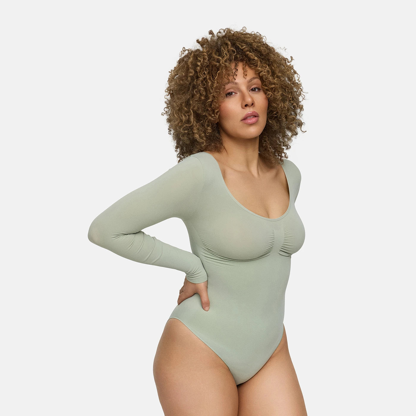 Bodysuit Sculpting Shapewear Longsleeve mit Slip