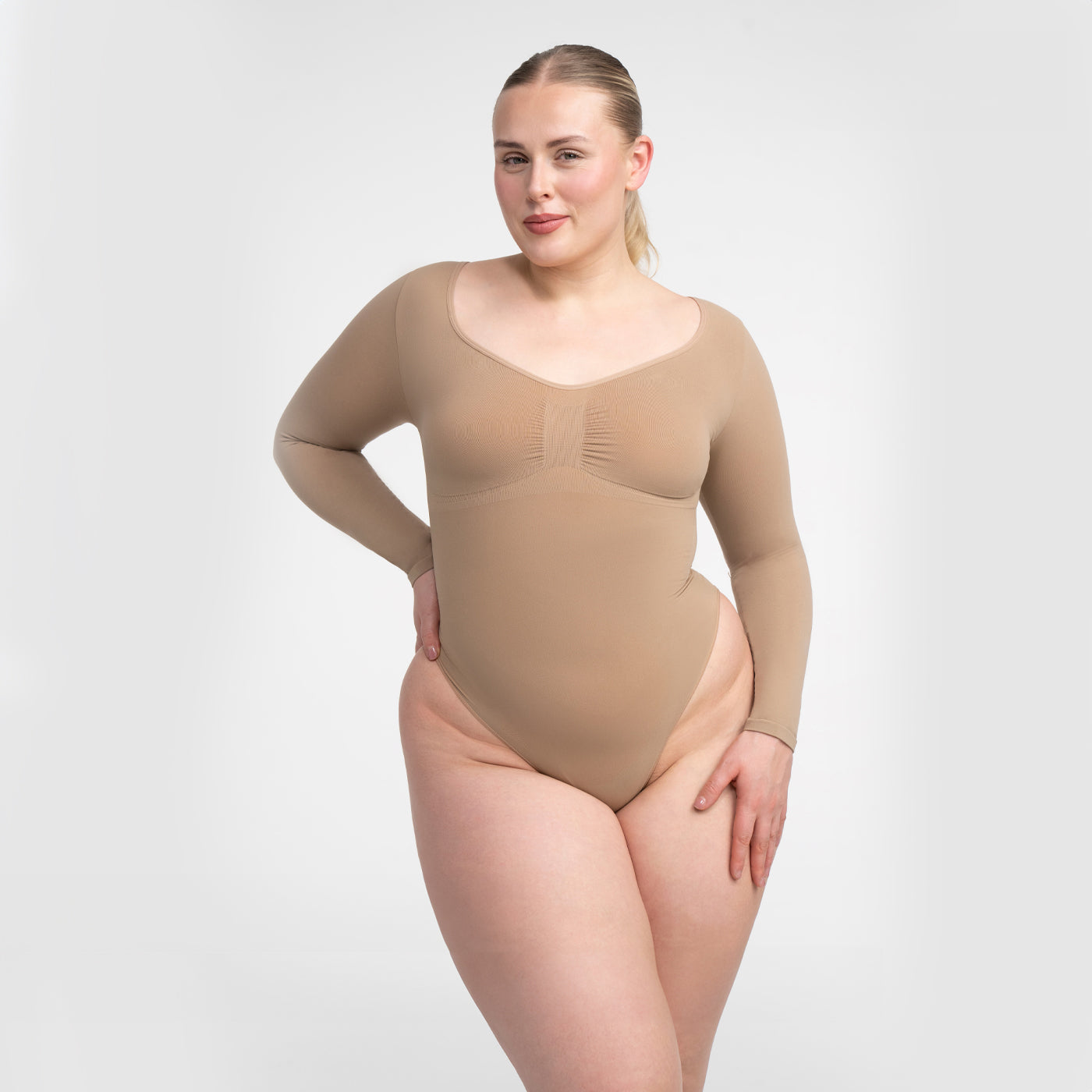 Bodysuit Sculpting Shapewear Longsleeve mit Slip