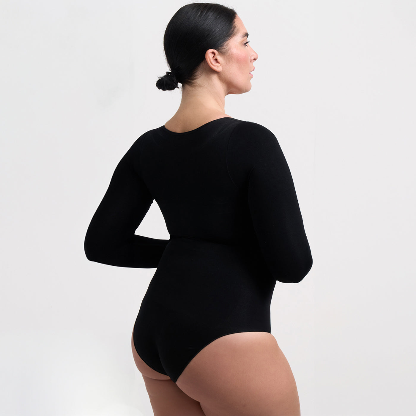 Bodysuit Sculpting Shapewear Longsleeve mit String