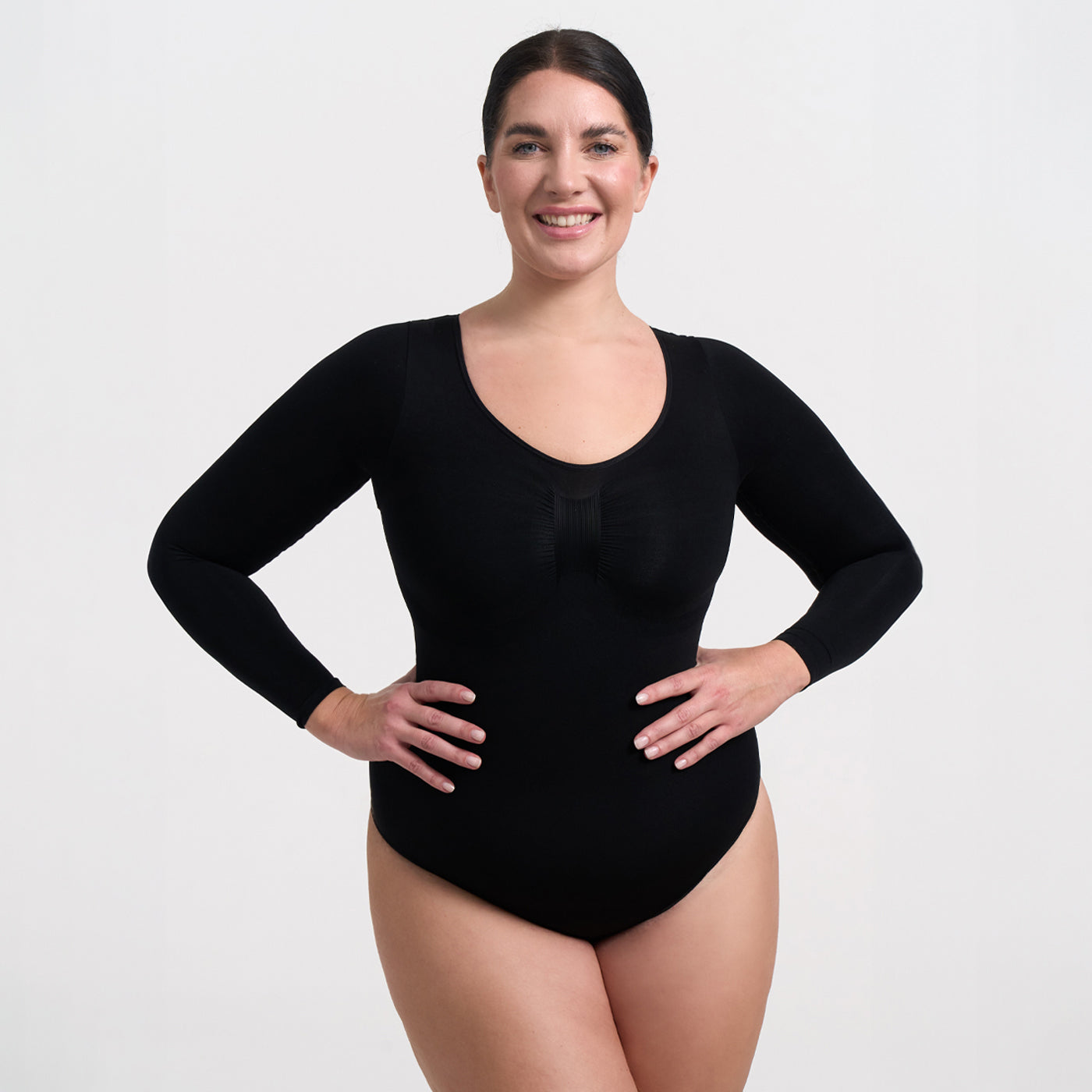 Bodysuit Sculpting Shapewear Longsleeve mit Slip