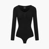Bodysuit Sculpting Shapewear Longsleeve mit String - Thumbnail 1