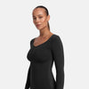 Bodysuit Sculpting Shapewear Longsleeve mit String - Thumbnail 5