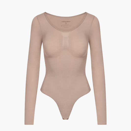 Bodysuit Sculpting Shapewear Longsleeve mit String