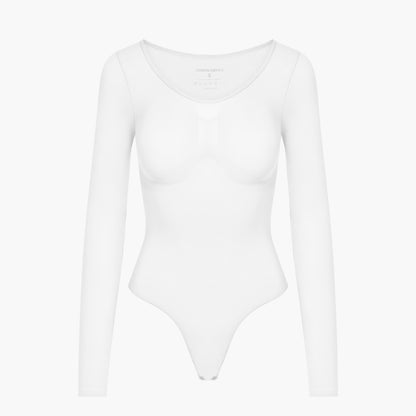 Bodysuit Sculpting Shapewear Longsleeve mit String