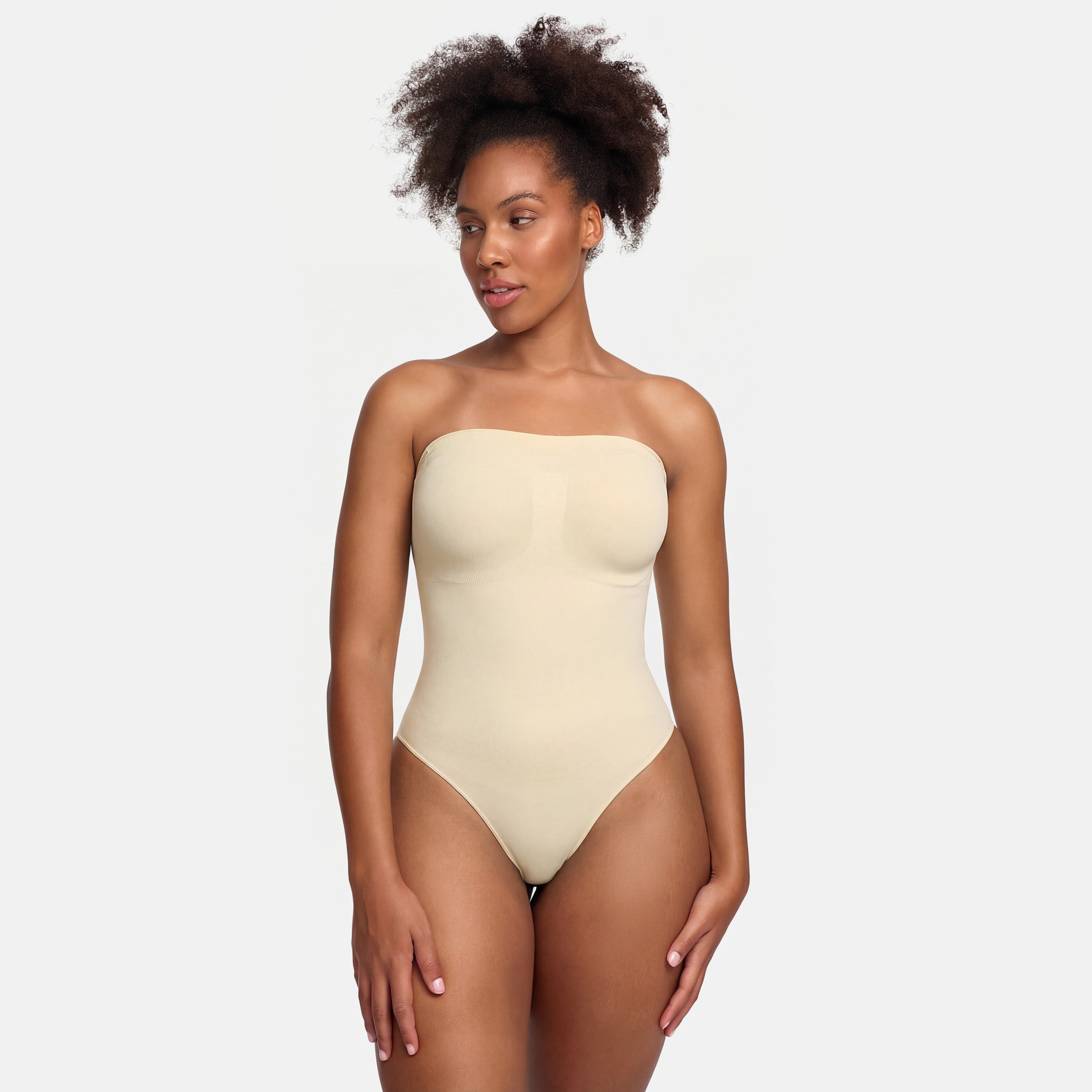 Trägerloser Bodysuit Sculpting Shapewear mit String - Early Access