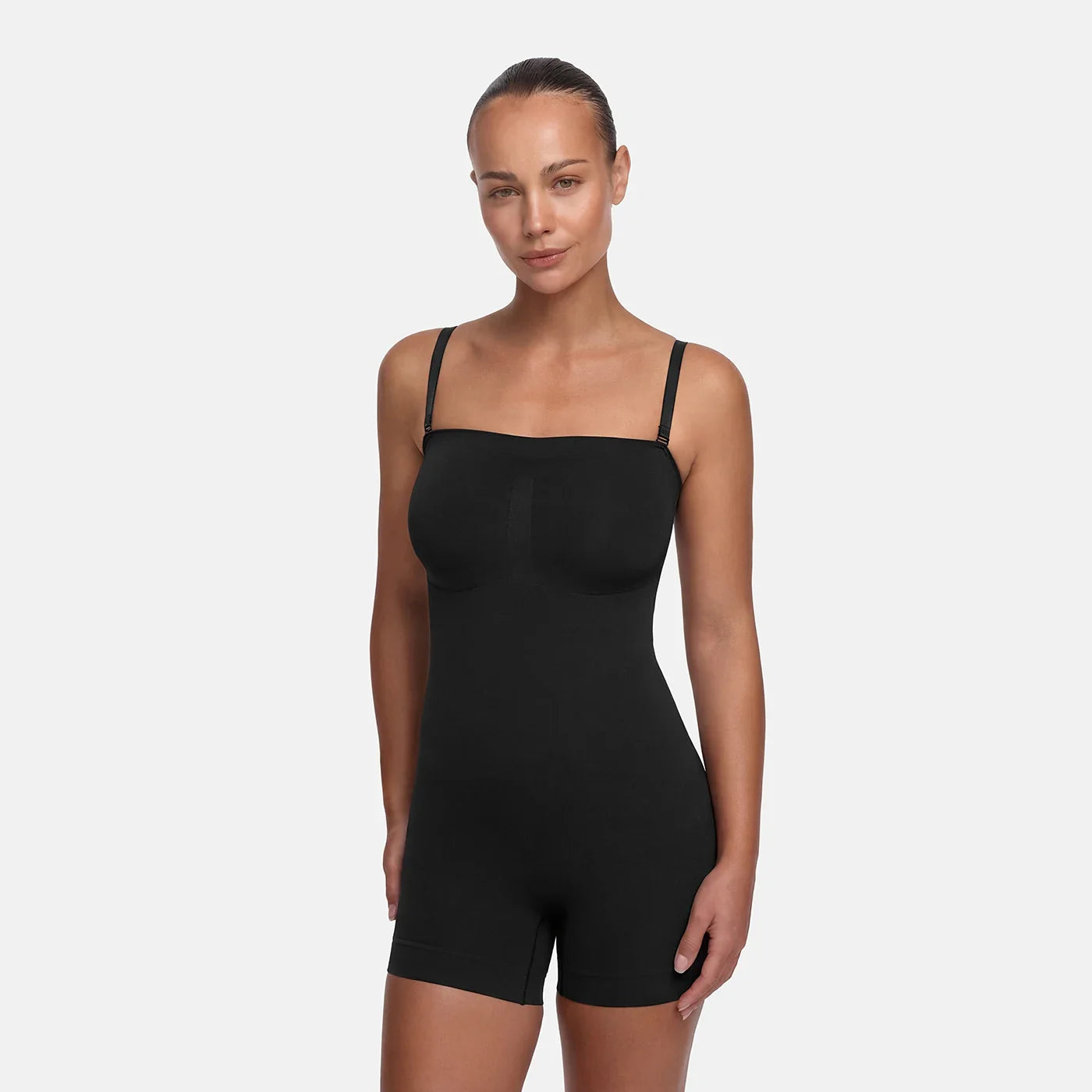Şortlu Askısız Şekillendirici Body Shapewear