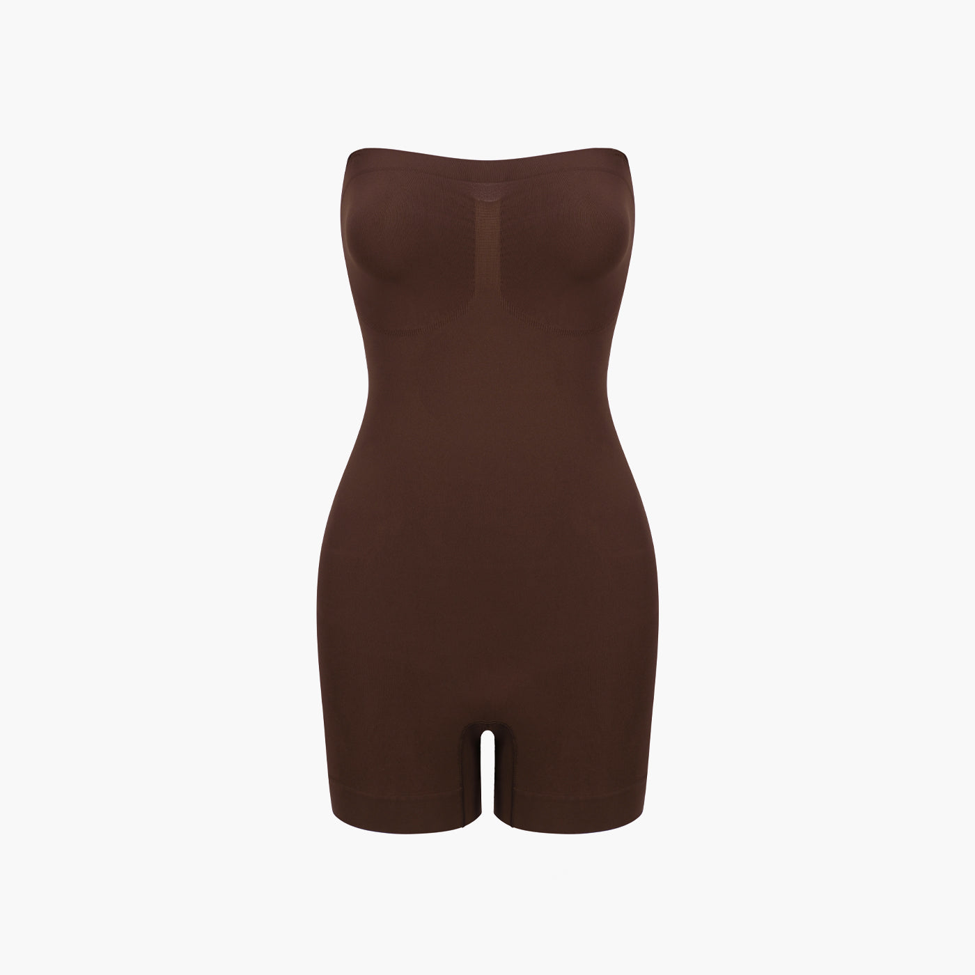 Trägerloser Bodysuit Sculpting Shapewear mit Shorts