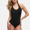 Body modelujące typu neckholder ze stringami