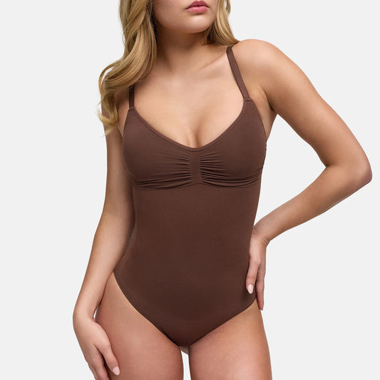 Body sculptant gainant avec soutien-gorge sans armatures intégré et culotte