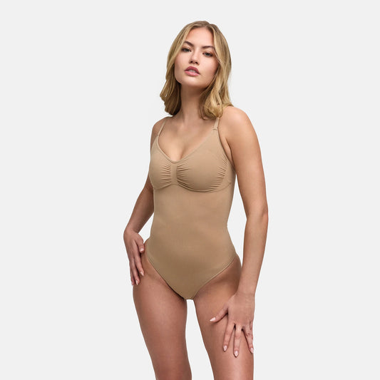 Body sculptant gainant avec soutien-gorge sans armatures intégré et culotte