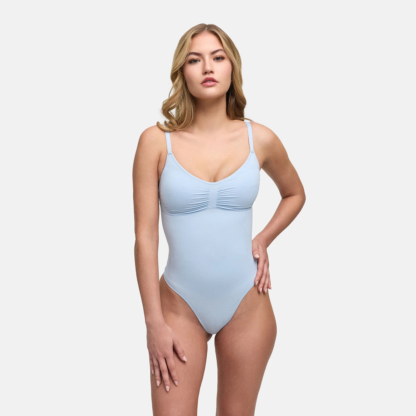 Bodysuit Sculpting Shapewear with Built-In Wireless Bra and Slip