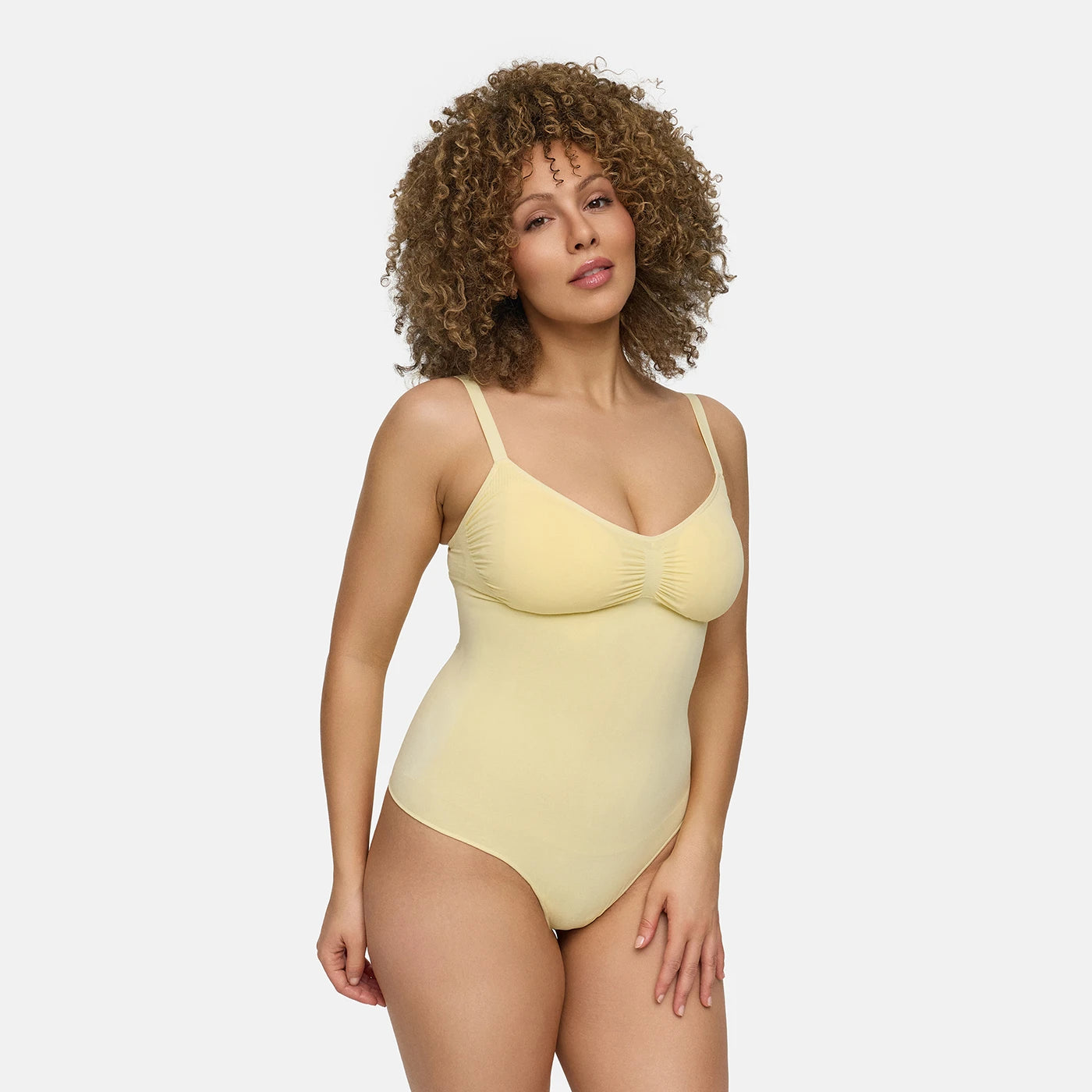 Bodysuit Sculpting Shapewear met Built-In Wireless Bra en String