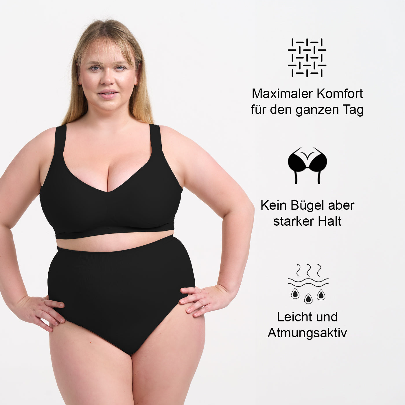 <div>Das Model ist 1,73m groß</div><span></span><div>und trägt Größe XXL.</div>