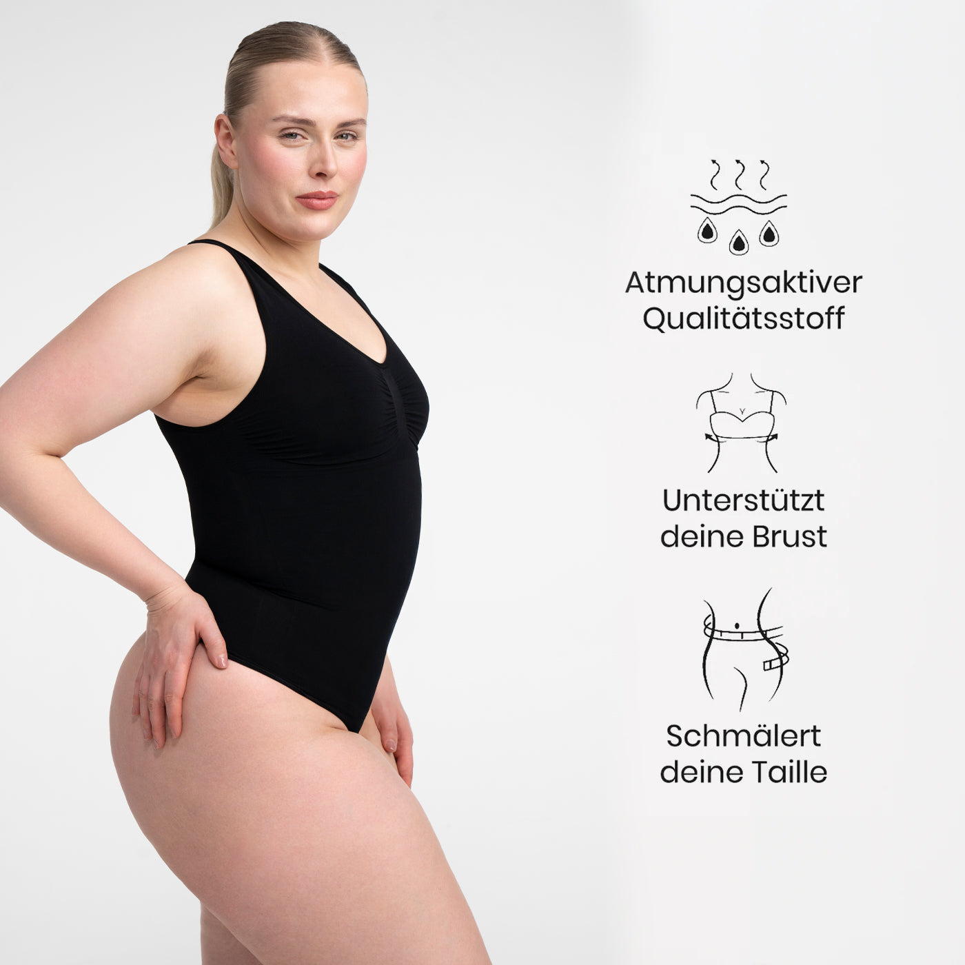 Comfort Tank Bodysuit Sculpting Shapewear mit String - Secret Sales