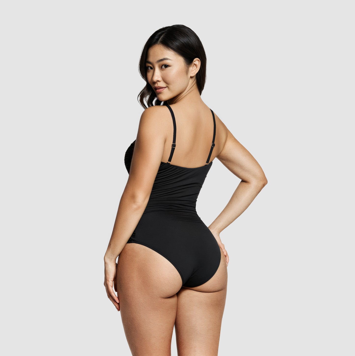 Costume da bagno modellante con arricciatura