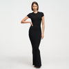 Ribbed T-shirt maxi dress