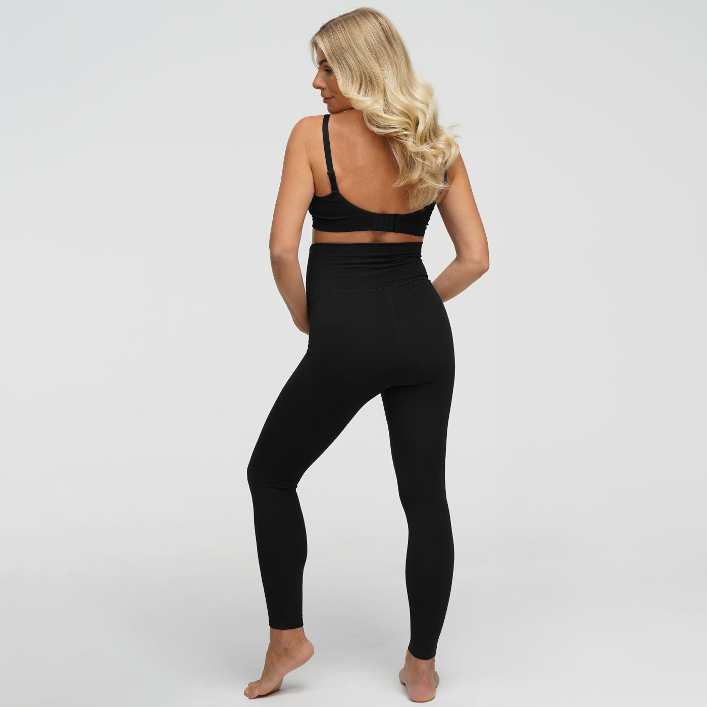 Seamless Umstandsleggings mit hohem Bund