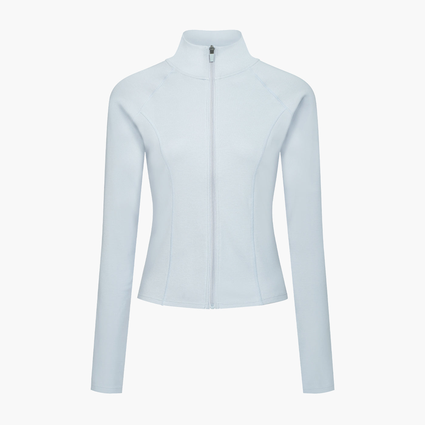 Cotton Body Fitted Zipper Jacke