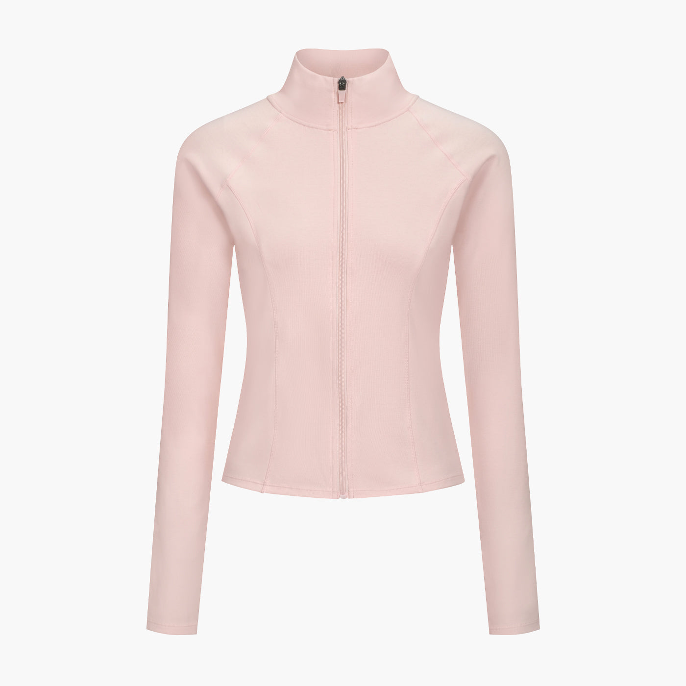 Cotton Body Fitted Zipper Jacke