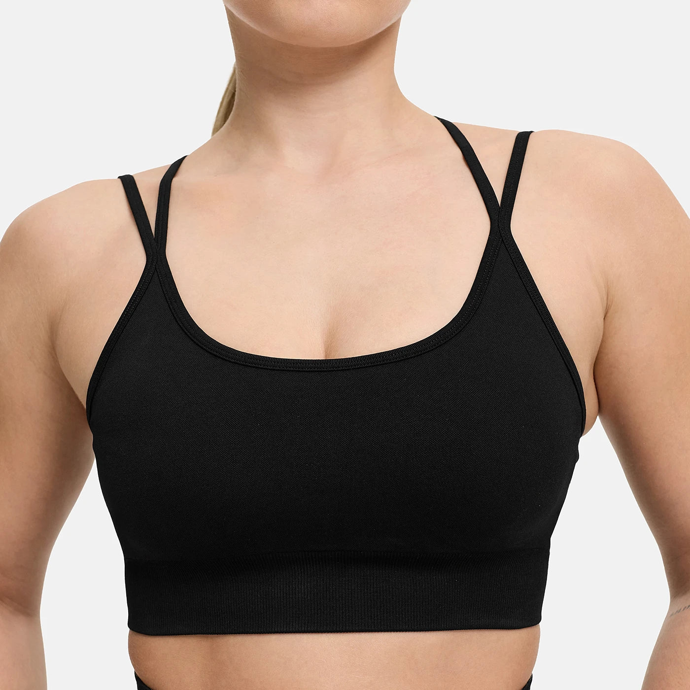 Seamless Cross over Sport Bra