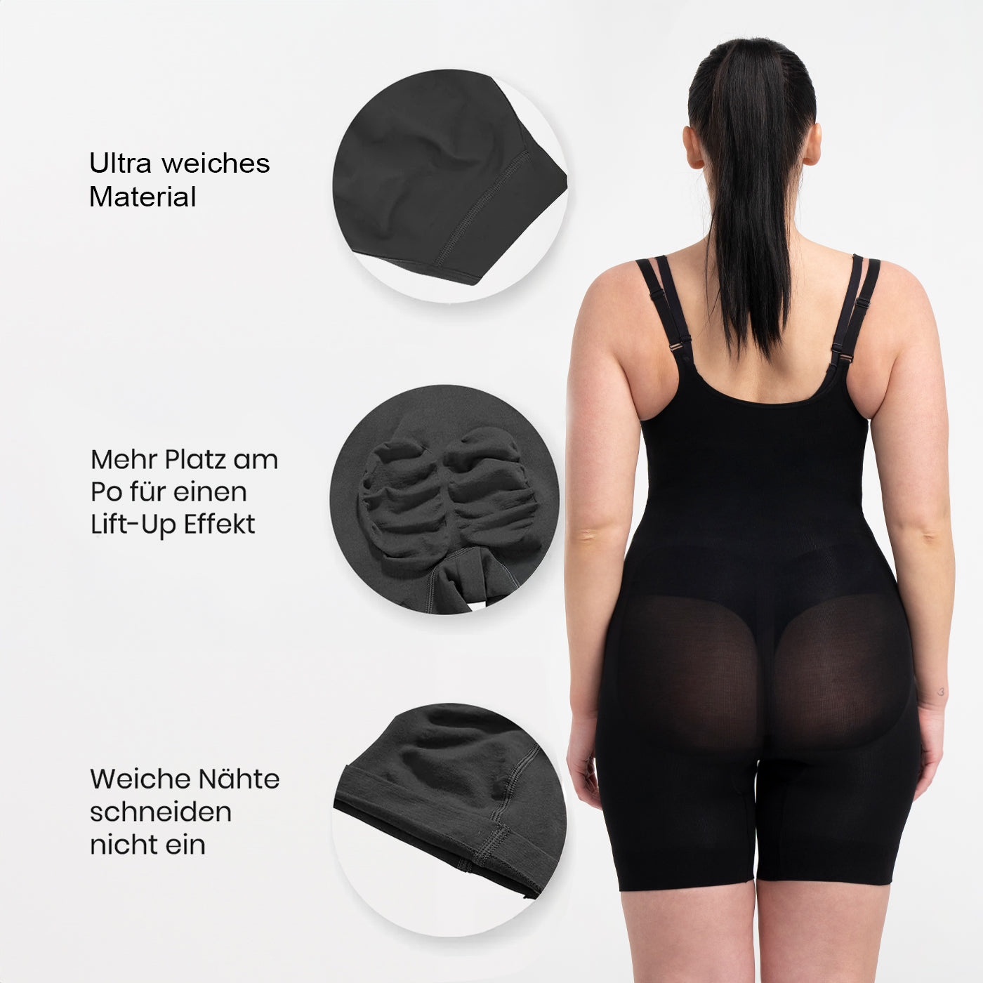 Bodysuit Sculpting Shapewear mit offener Brust