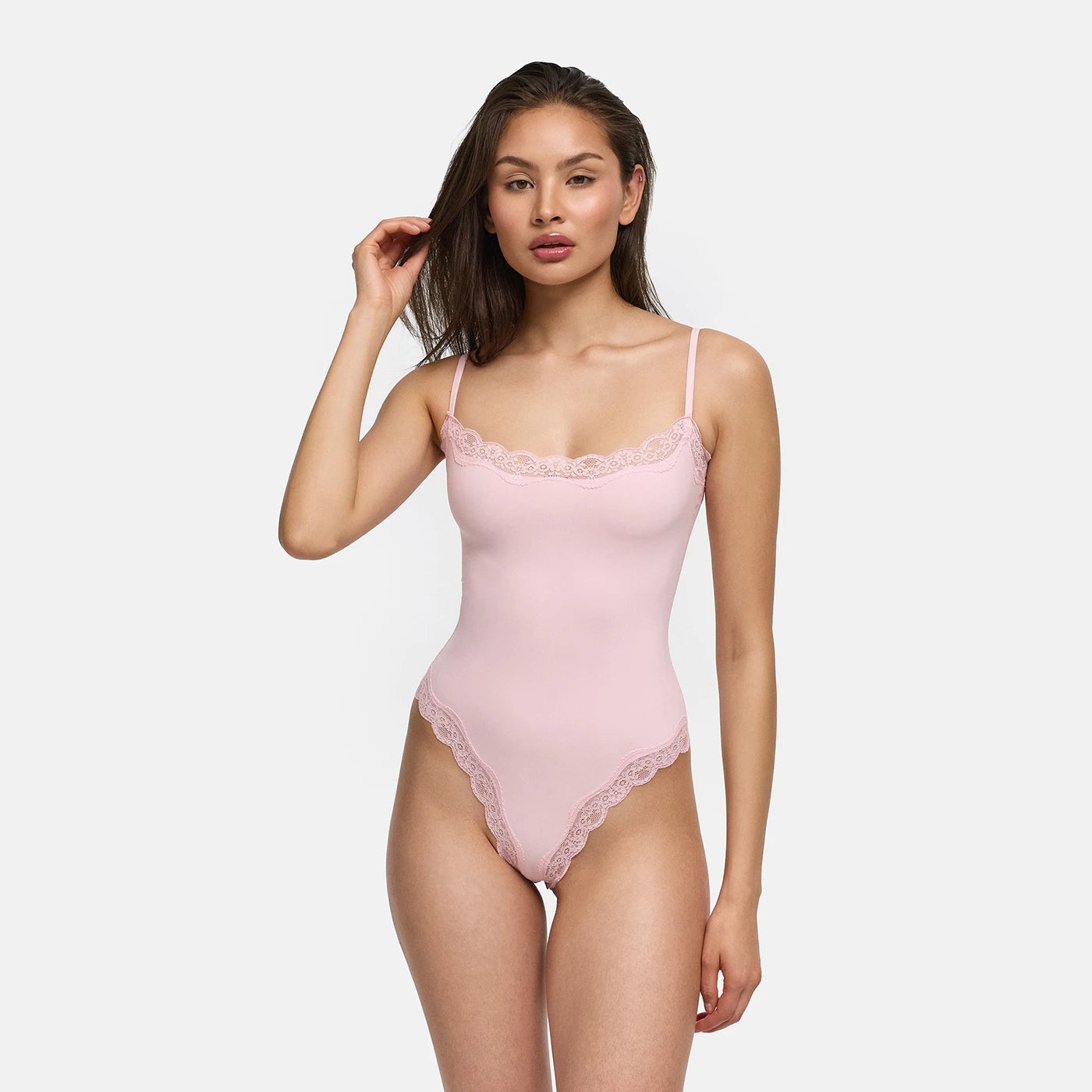 Bodysuit String mit Lace