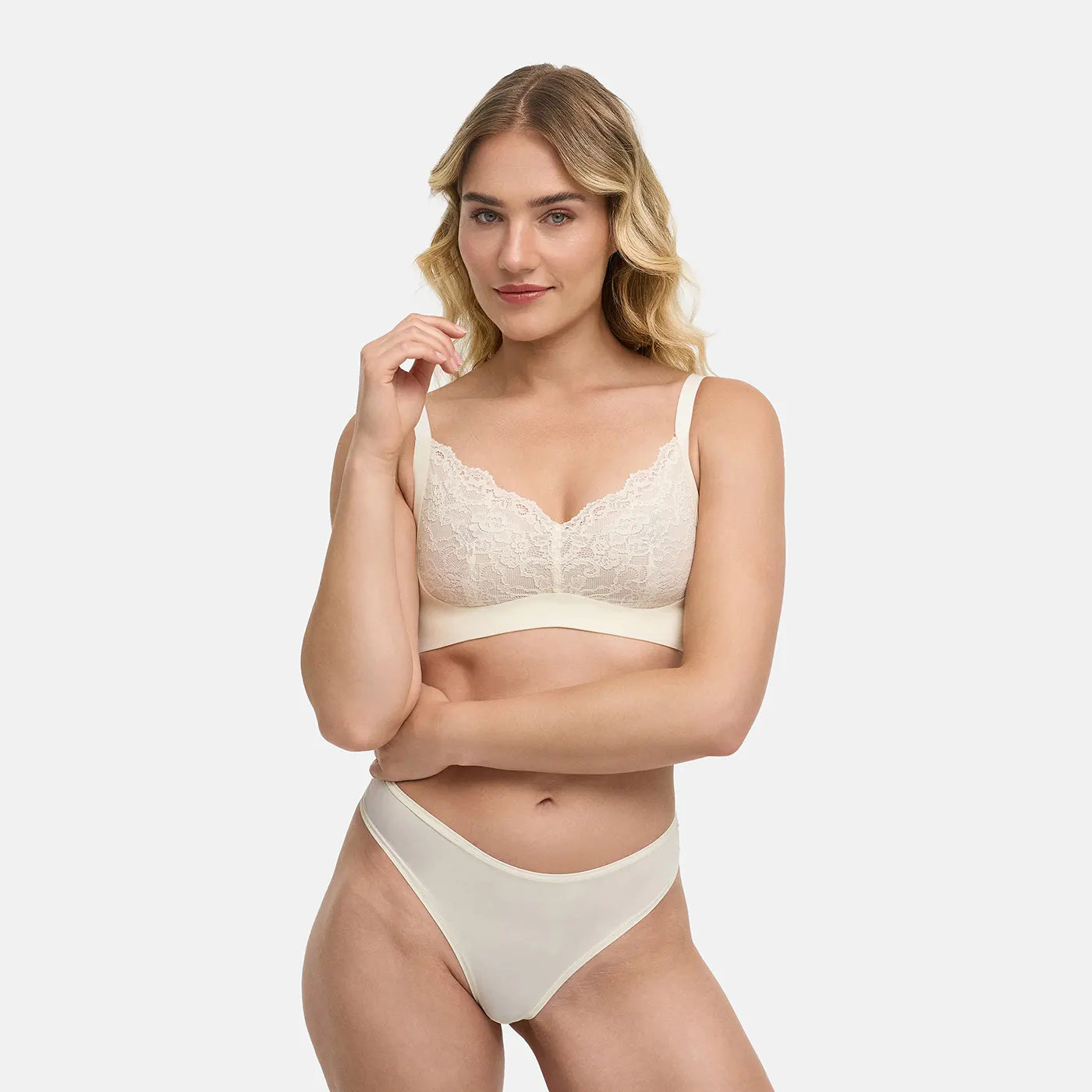 Reggiseno comfort con pizzo