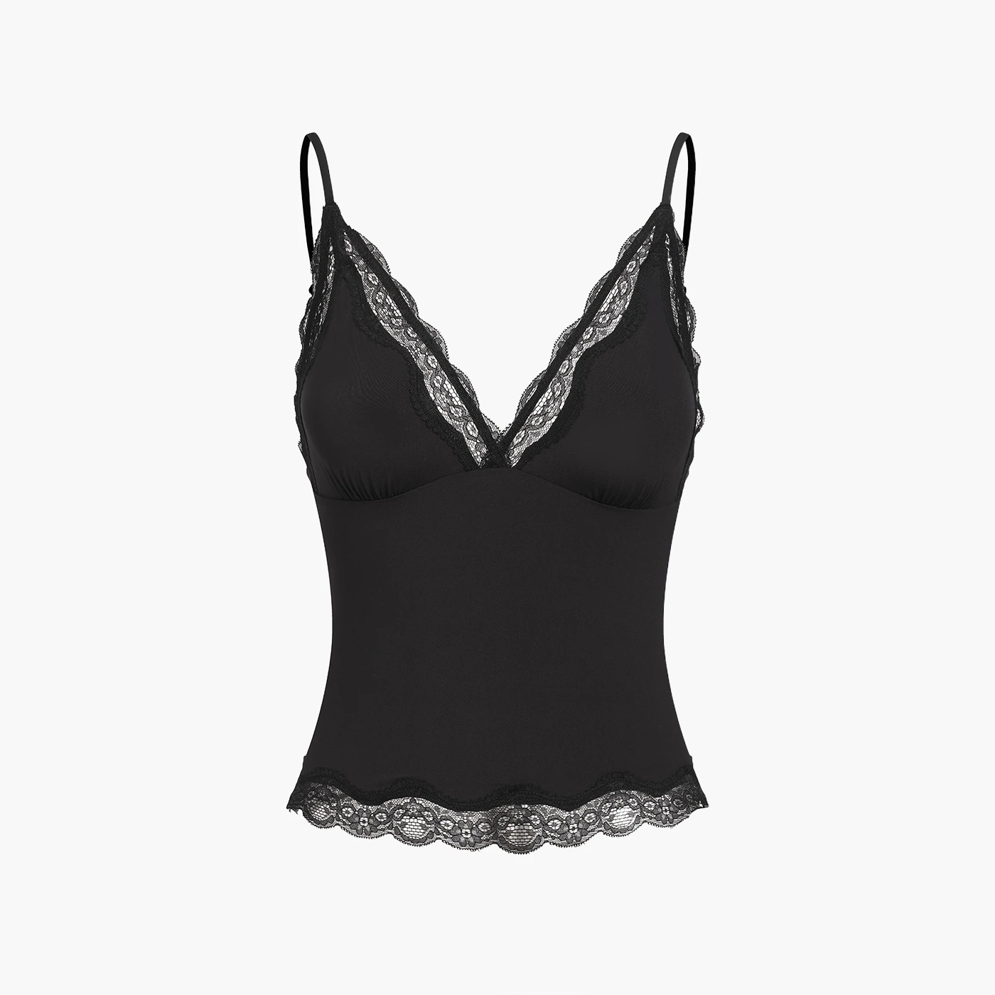 Deep Neck Lace Top