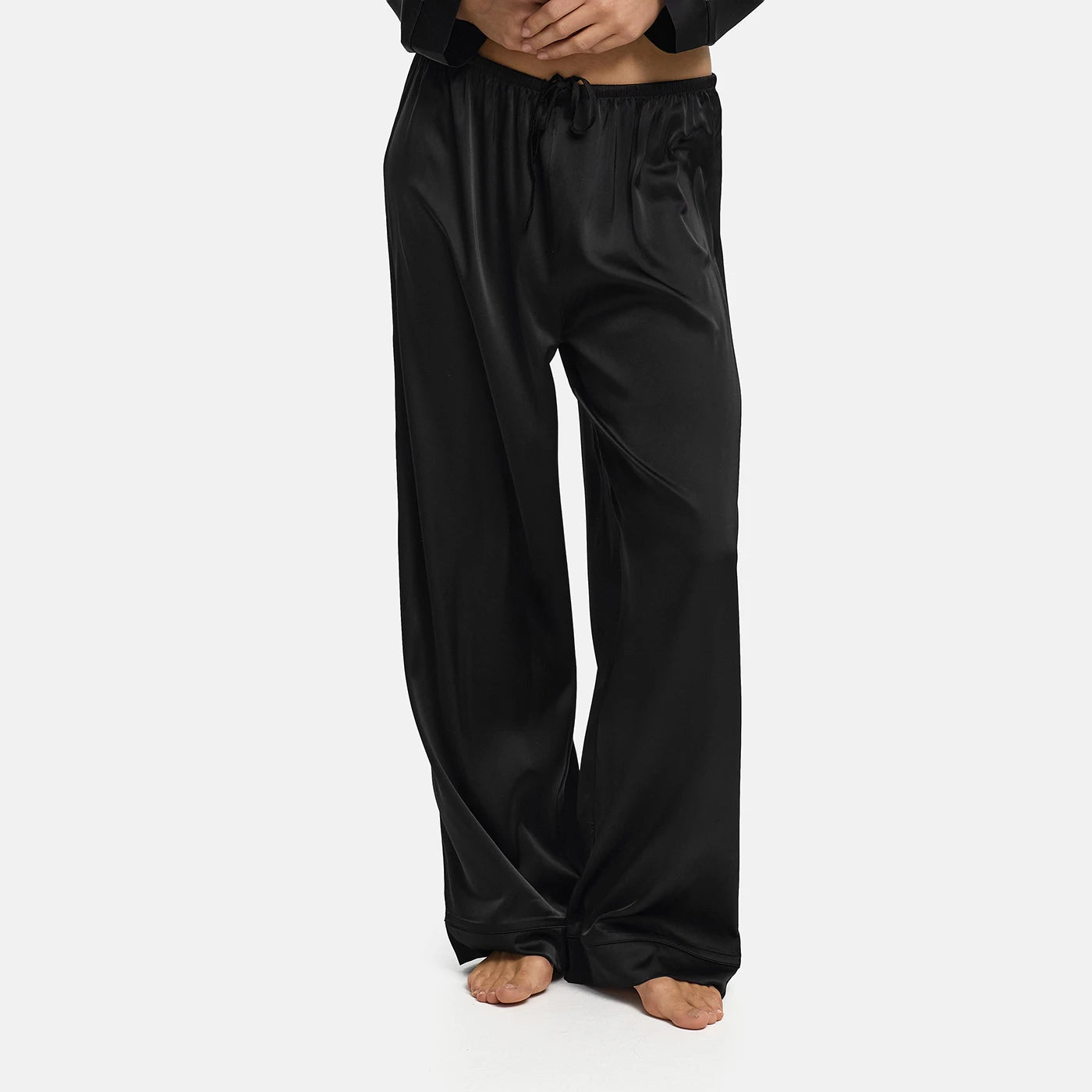 Satynowe spodnie od piżamy