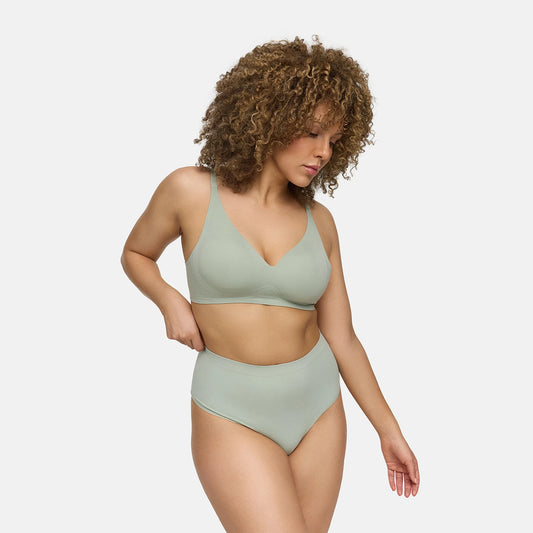 Tanga sans couture à taille haute | Lot de 3