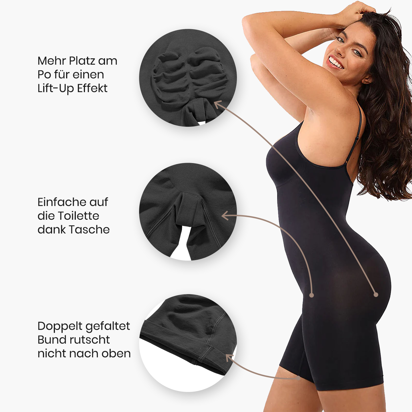 Bodysuit Sculpting mit Hose Shapewear