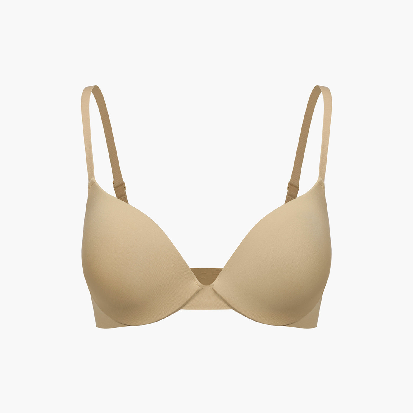 Pre-shaped push-up underwired bra