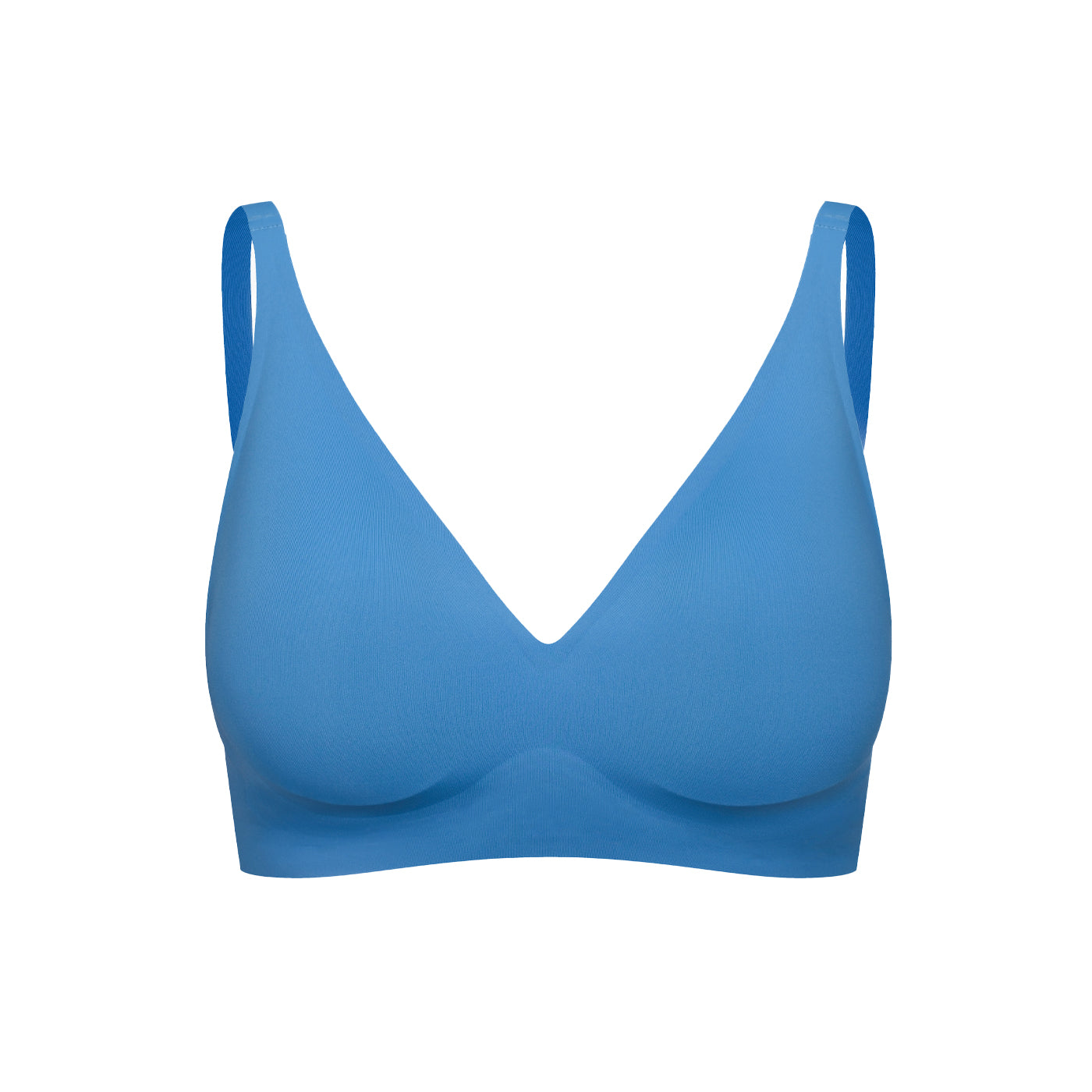 Seamless compact push-up bra