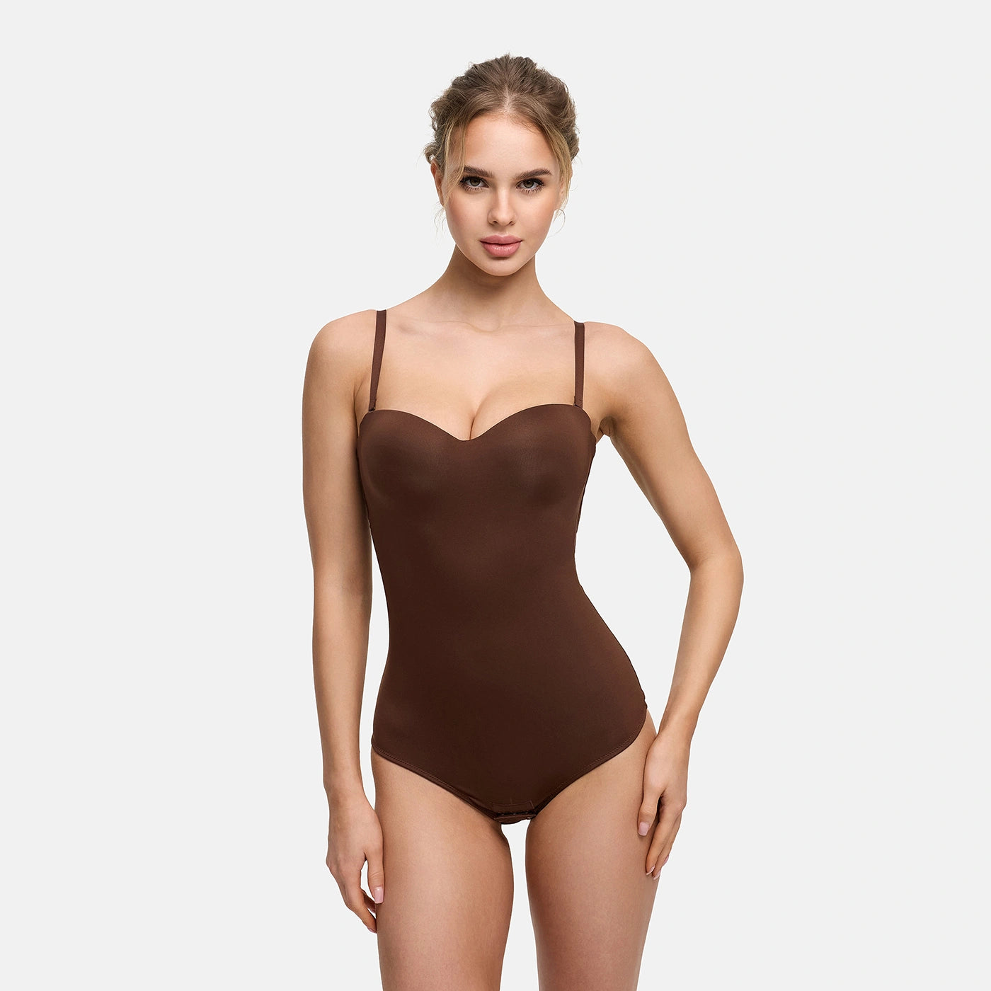 Push-up integrated bodysuit with thong