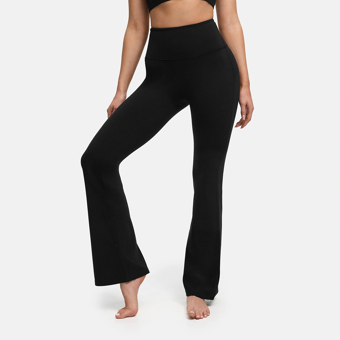 Contour flared leggings with high waistband
