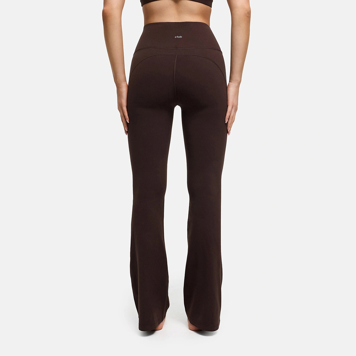 Contour flared leggings with high waistband