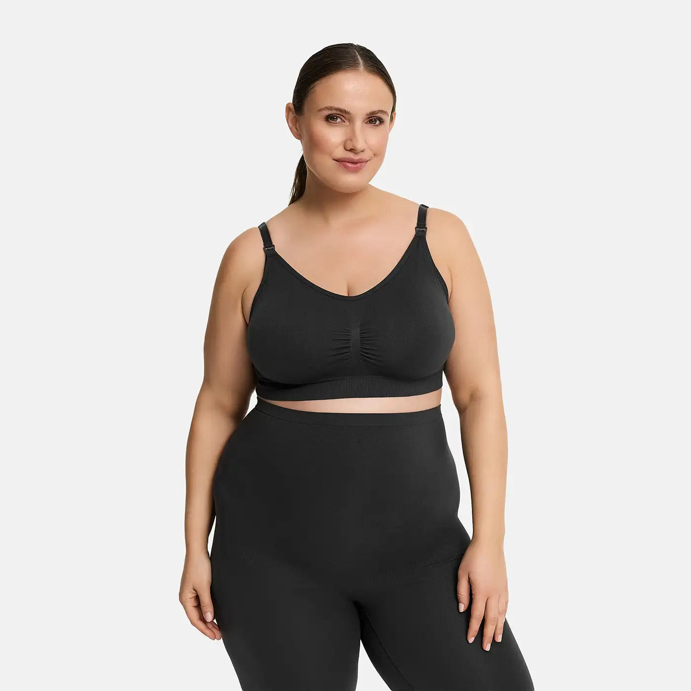 Seamless nursing bra