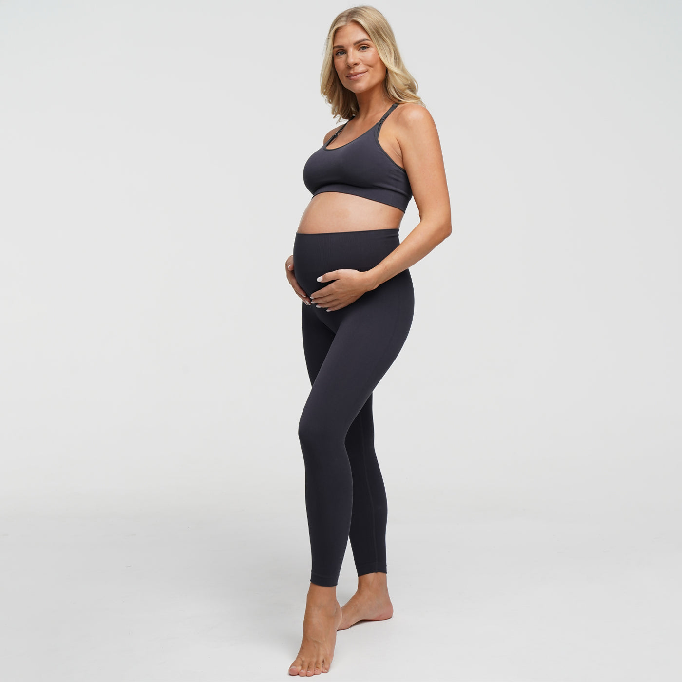 Seamless maternity leggings