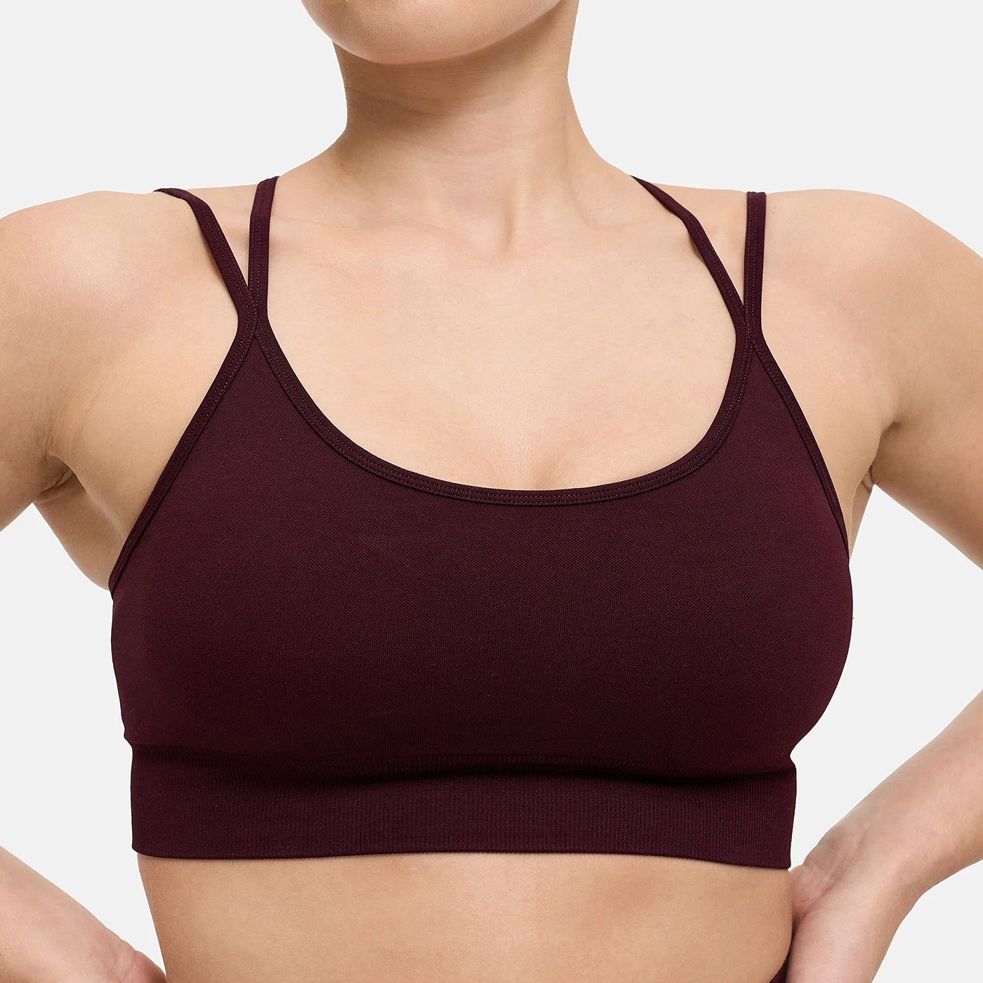 Seamless Cross over Sport Bra